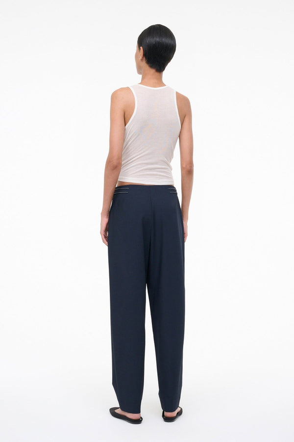 Staud HEATH PANT NAVY