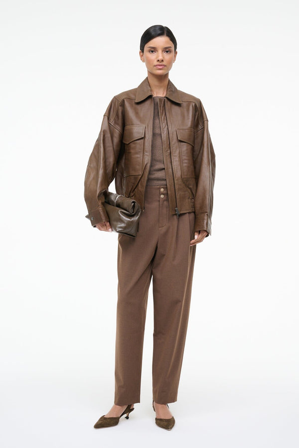 Staud HEATH PANT NUTMEG