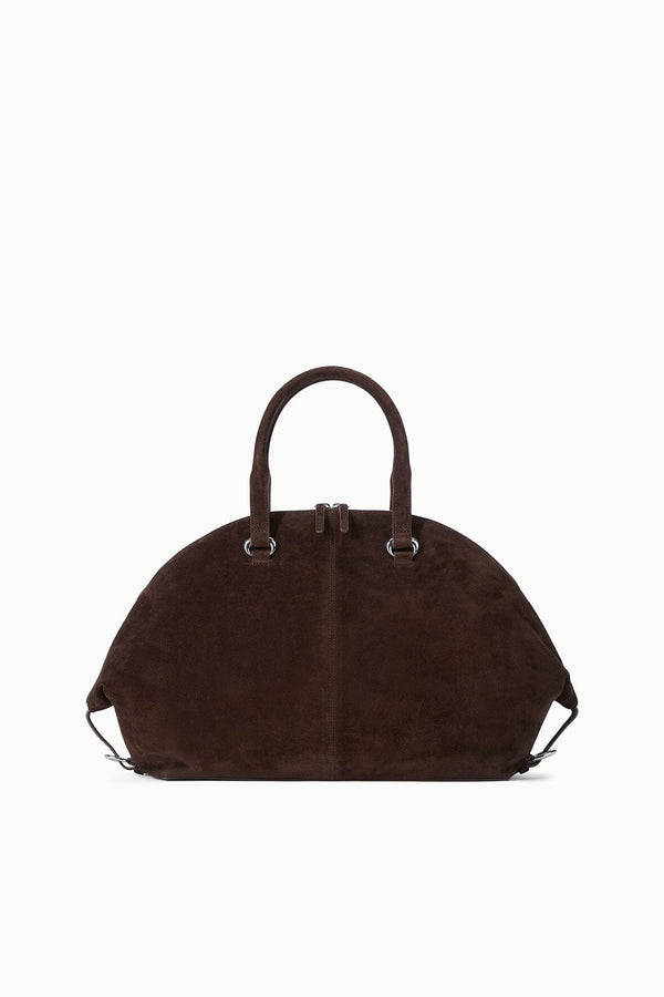 staud HESTER SATCHEL ESPRESSO SUEDE