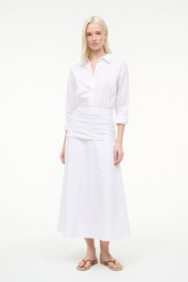 Staud INDYA DRESS WHITE