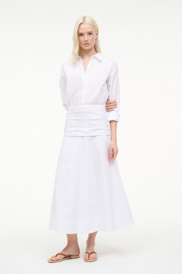 Staud INDYA DRESS WHITE
