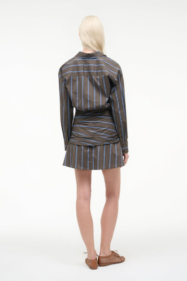 Staud INDYA MINI DRESS HUNTINGTON STRIPE