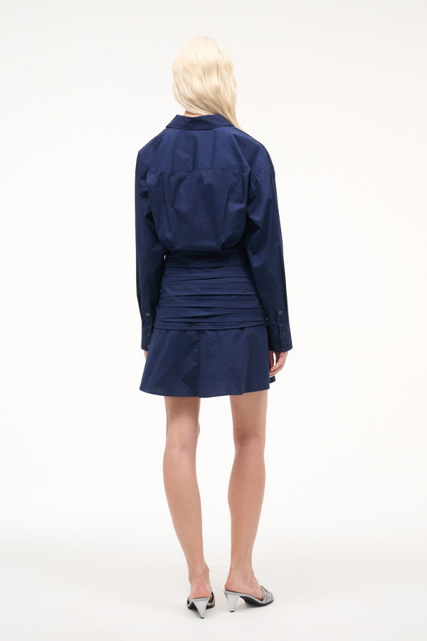 Staud INDYA MINI DRESS NAVY