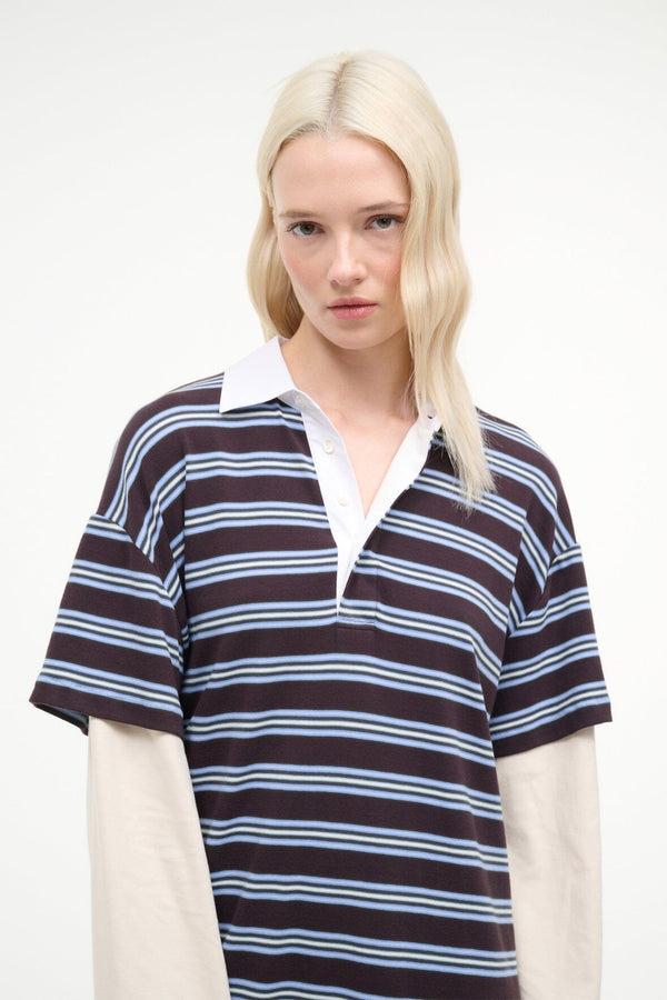 Staud IVAR DRESS REDONDO STRIPE