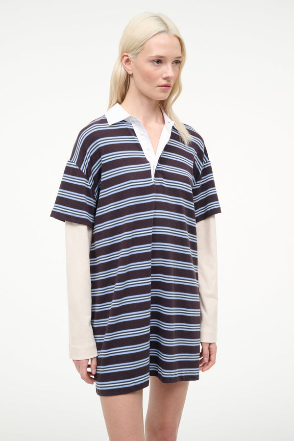 Staud IVAR DRESS REDONDO STRIPE