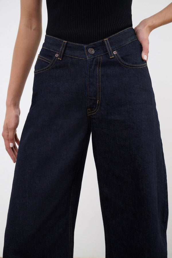 Staud JACKSON BARREL JEAN INDIGO