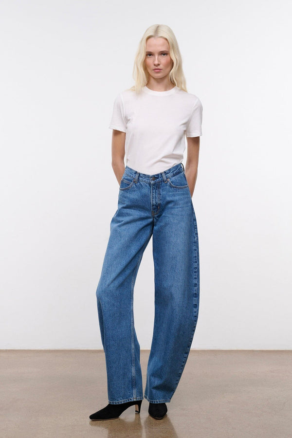 staud JACKSON BARREL JEAN VINTAGE WASH