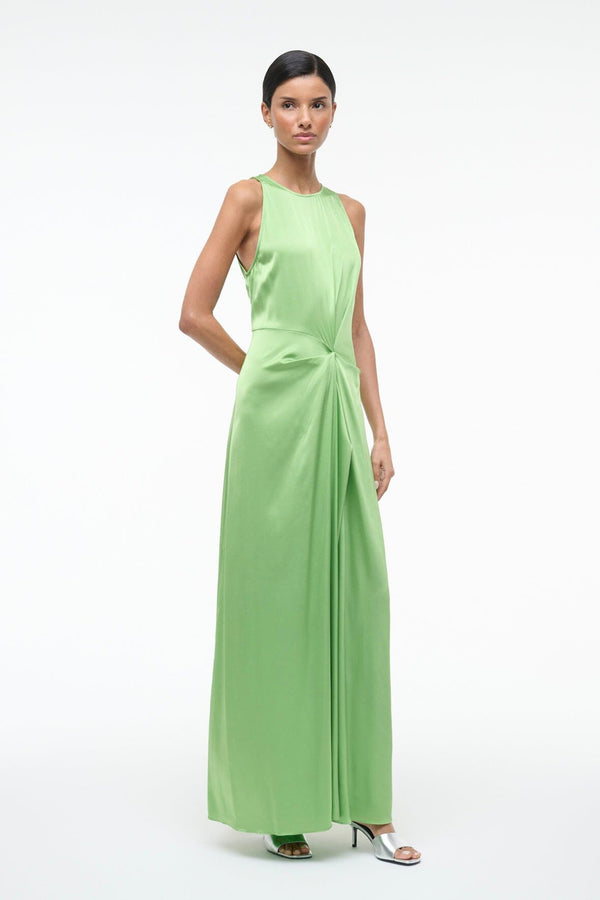 Staud JAELYN SILK DRESS SPROUT