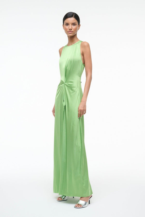 Staud JAELYN SILK DRESS SPROUT