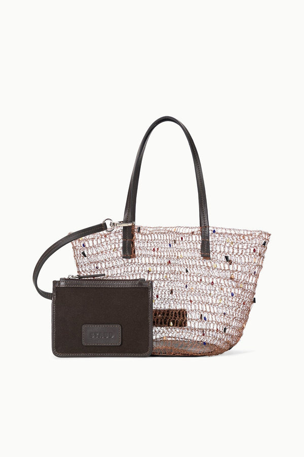 Staud JEWEL BUCKET BAG MULTI COLOR BEADS