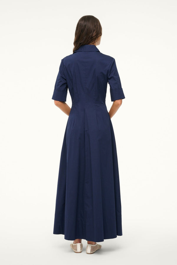 Staud JOAN MAXI DRESS NAVY