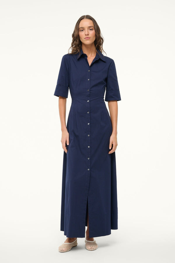 Staud JOAN MAXI DRESS NAVY