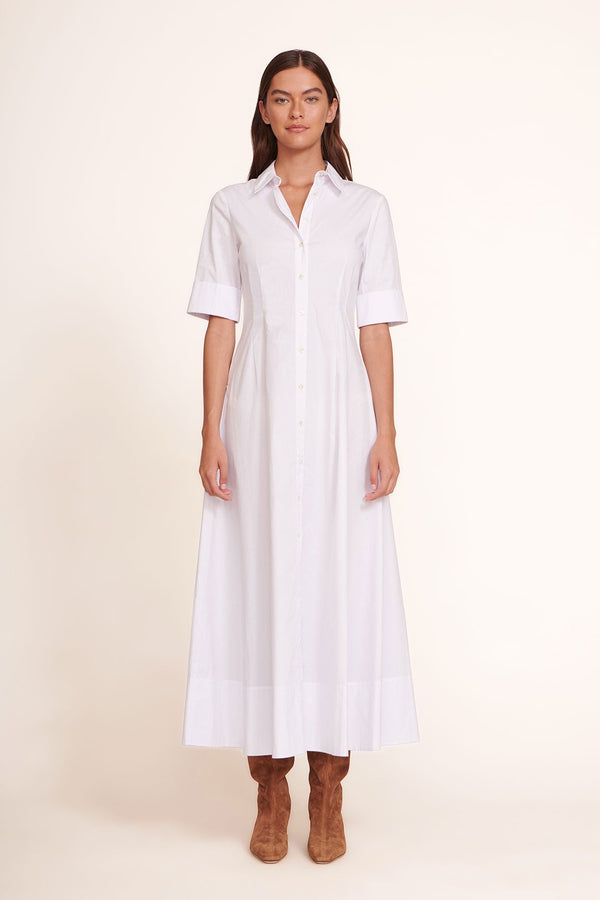 staud JOAN MAXI DRESS WHITE
