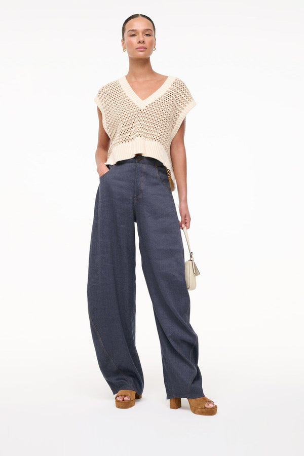 Staud JODIE PLATFORM HEEL TAN