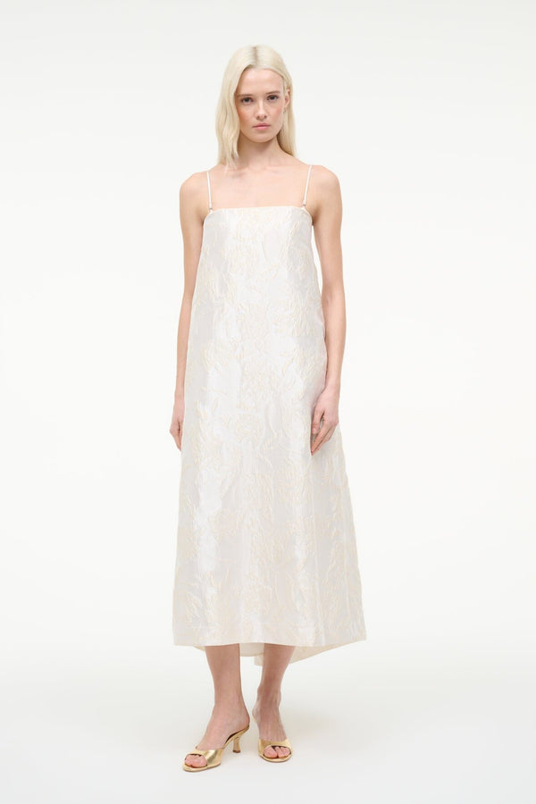 staud JOSIE DRESS BOTANICA IVORY