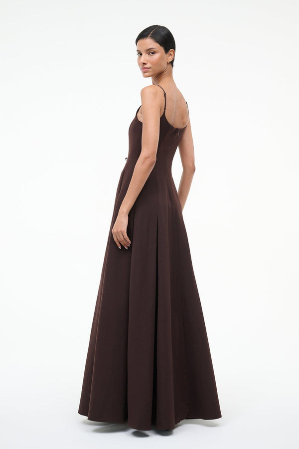 Staud JOY MAXI DRESS EARTH