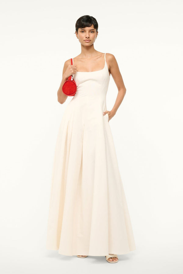 staud JOY MAXI DRESS IVORY