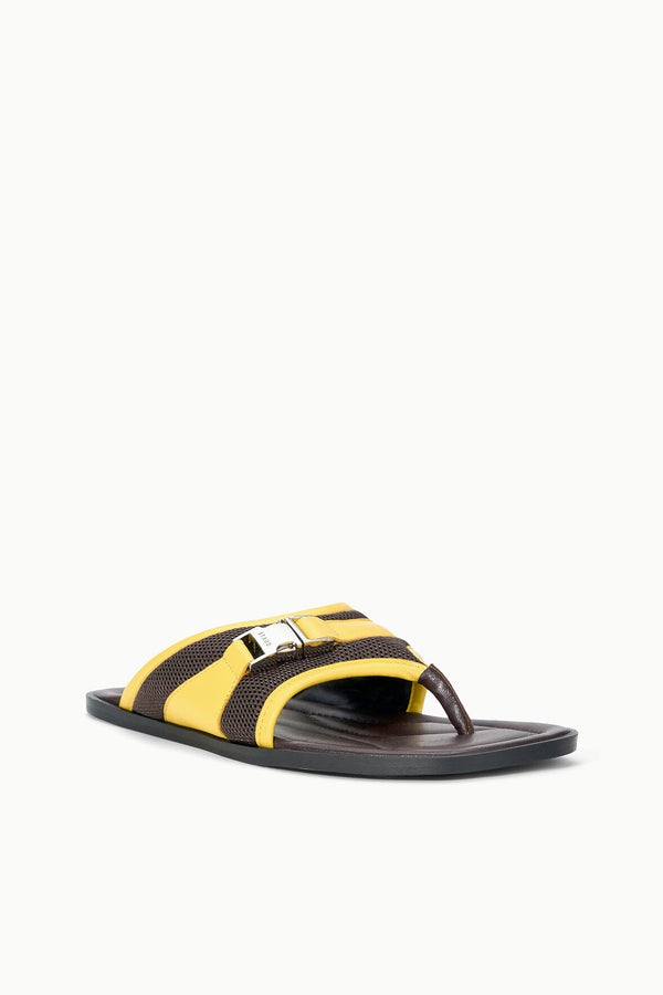 Staud KACEY THONG ESPRESSO LEMON