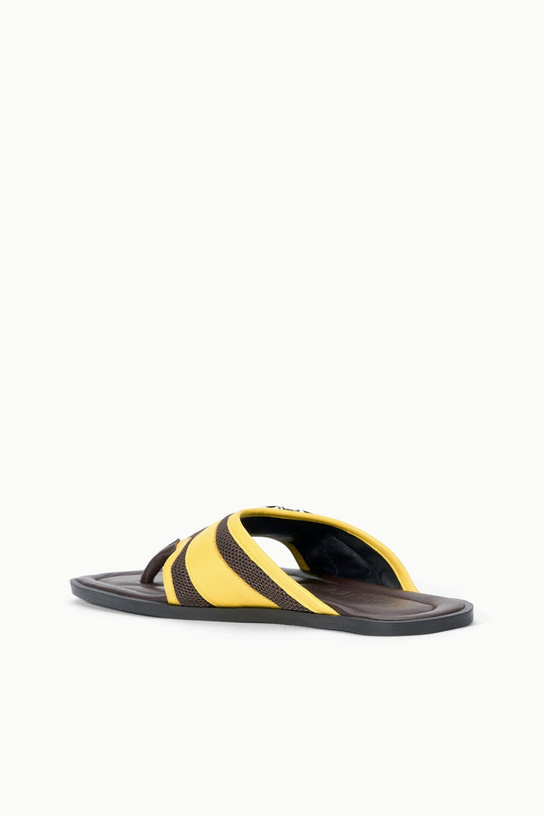 Staud KACEY THONG ESPRESSO LEMON