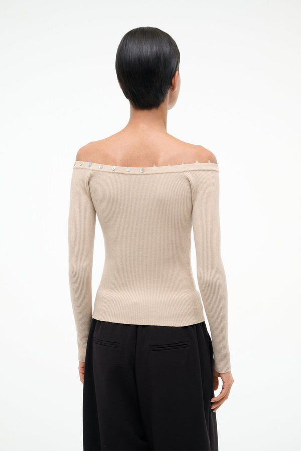 Staud KEATON SWEATER FAWN