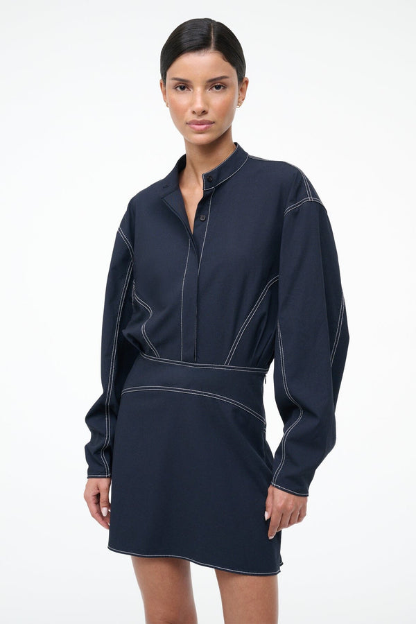 Staud KILN DRESS NAVY