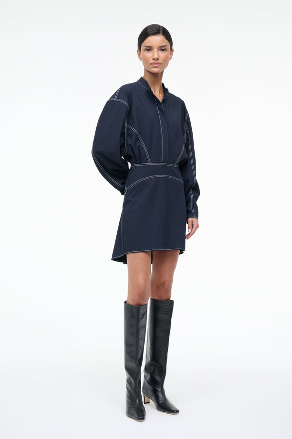Staud KILN DRESS NAVY