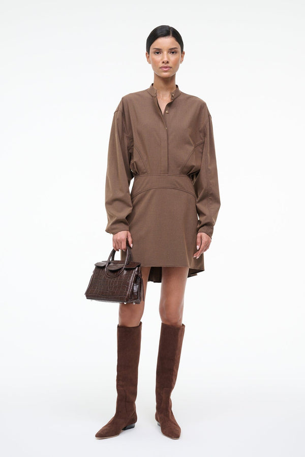 staud KILN DRESS NUTMEG