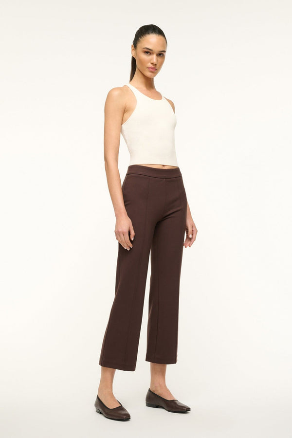 Staud KNACK PANT DARK CHOCOLATE