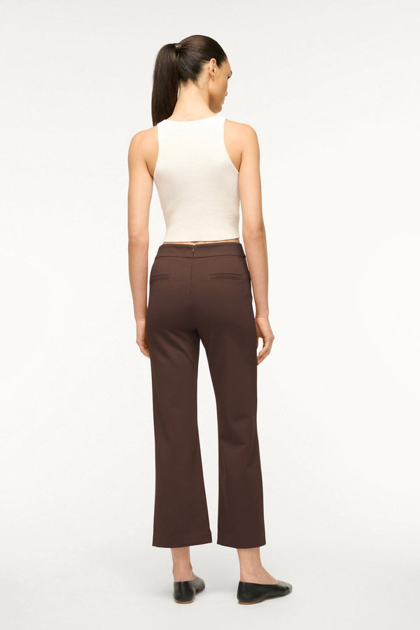 Staud KNACK PANT DARK CHOCOLATE