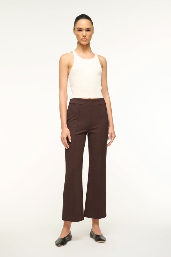 staud KNACK PANT DARK CHOCOLATE