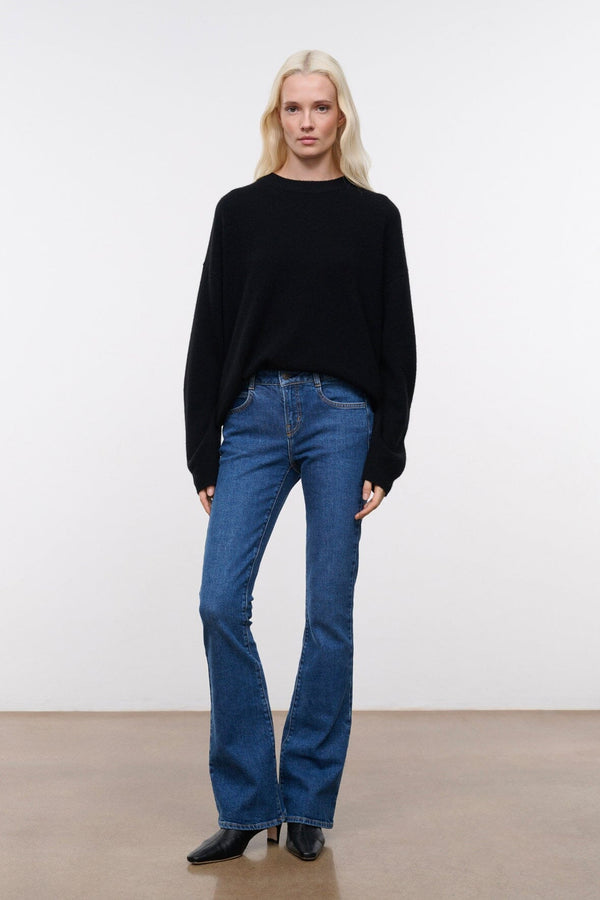 Staud KYLE STRETCH FLARE JEAN STONE BLUE
