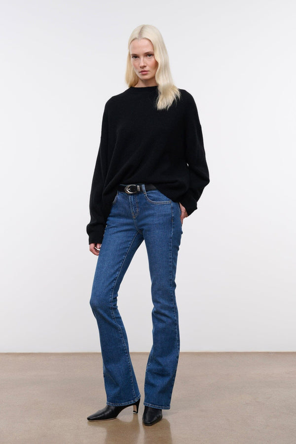 Staud KYLE STRETCH FLARE JEAN STONE BLUE