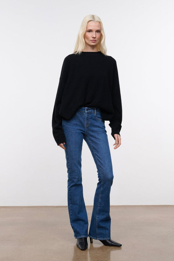 Staud KYLE STRETCH FLARE JEAN STONE BLUE