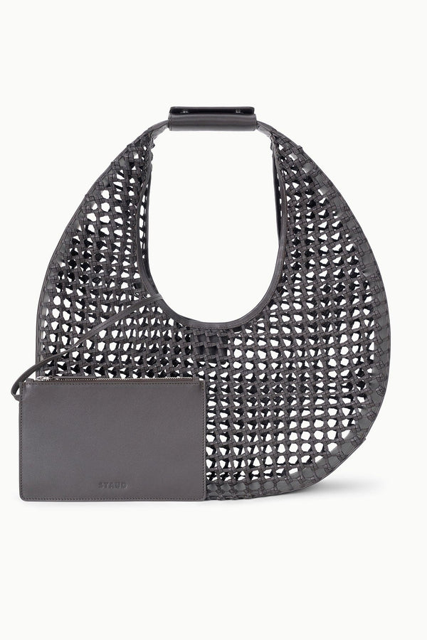 Staud LARGE MOON BAG ESPRESSO KNOTTED