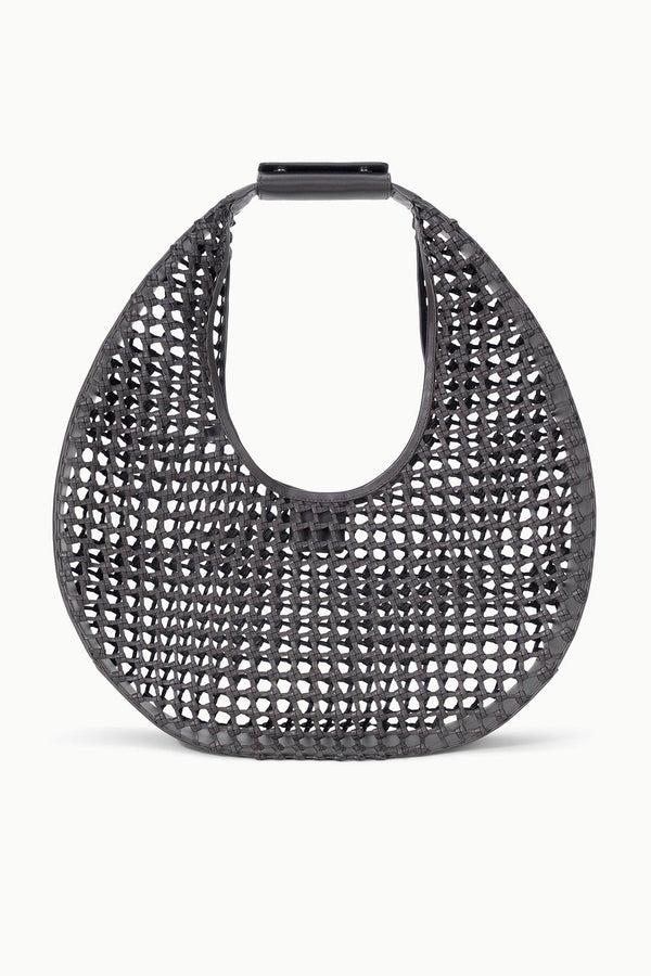 staud LARGE MOON BAG ESPRESSO KNOTTED