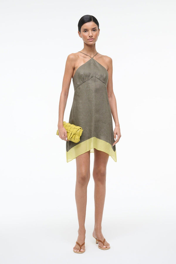 Staud LEAF CLUTCH CITRON