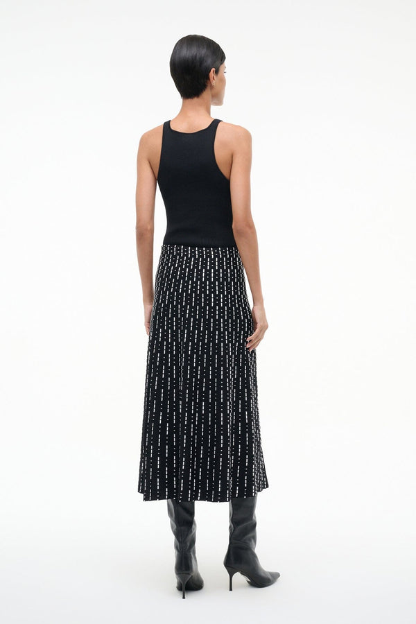 Staud LENA SKIRT BLACK GEO