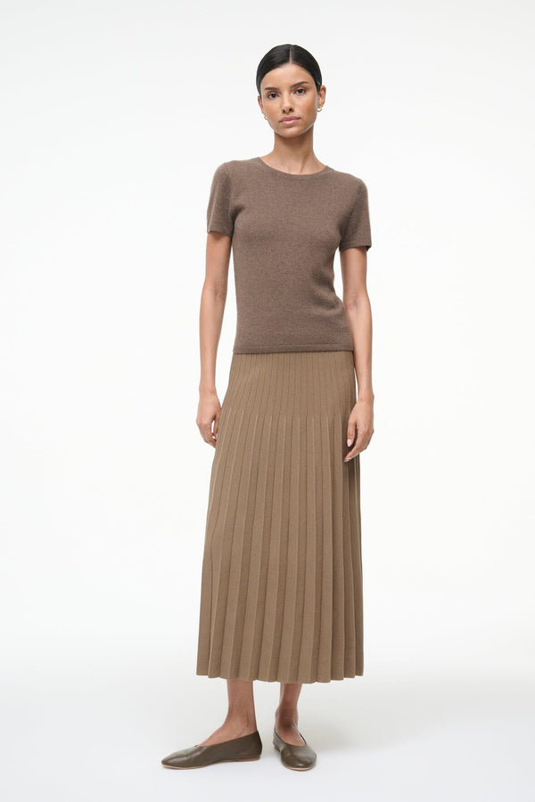 Staud LENA SKIRT TAUPE