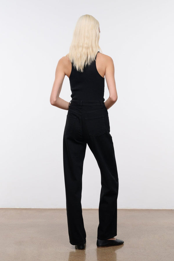 Staud LEO HIGH RISE JEAN BLACK