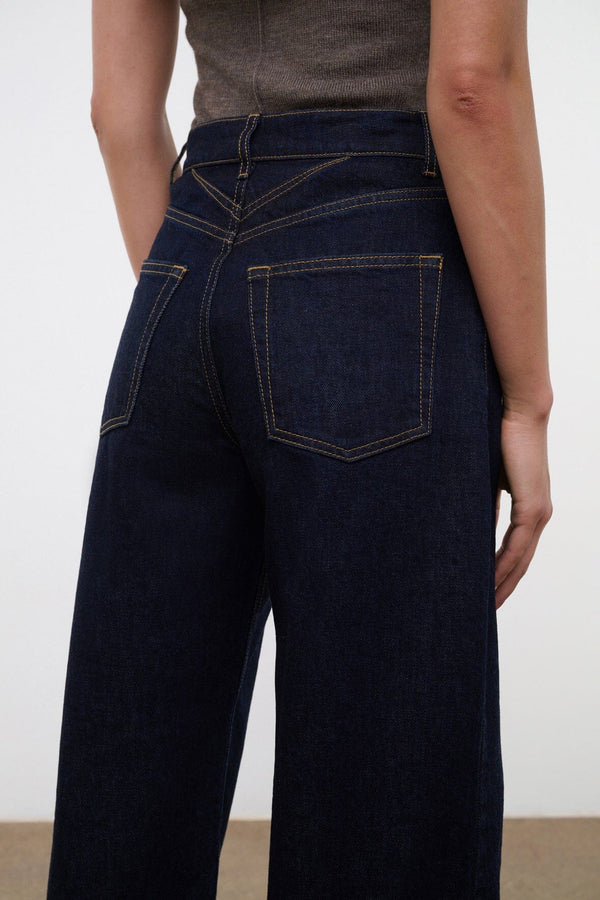 Staud LEO HIGH RISE JEAN INDIGO