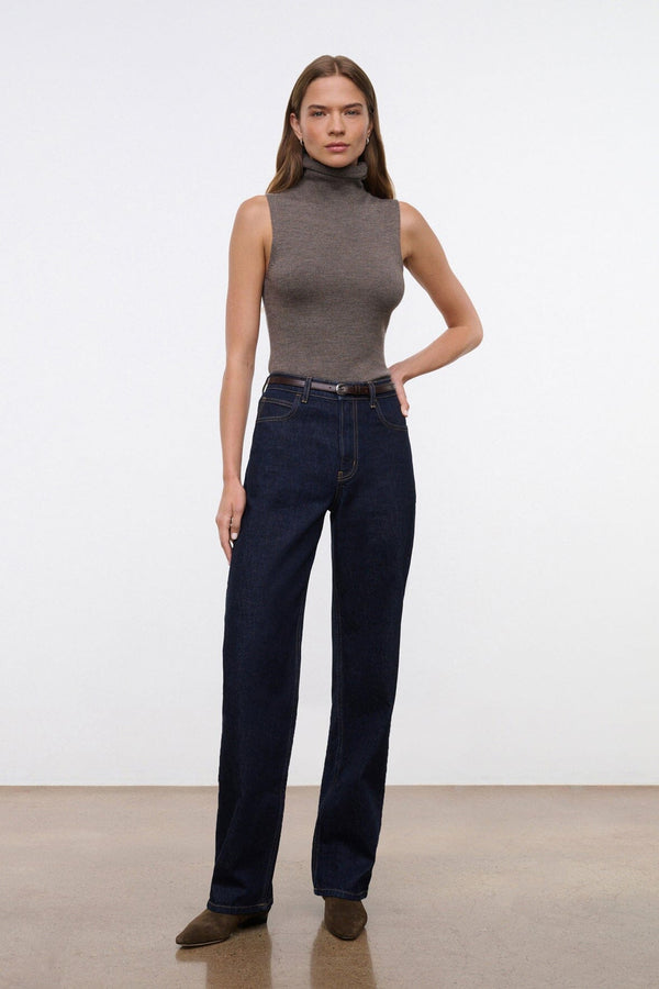 staud LEO HIGH RISE JEAN INDIGO