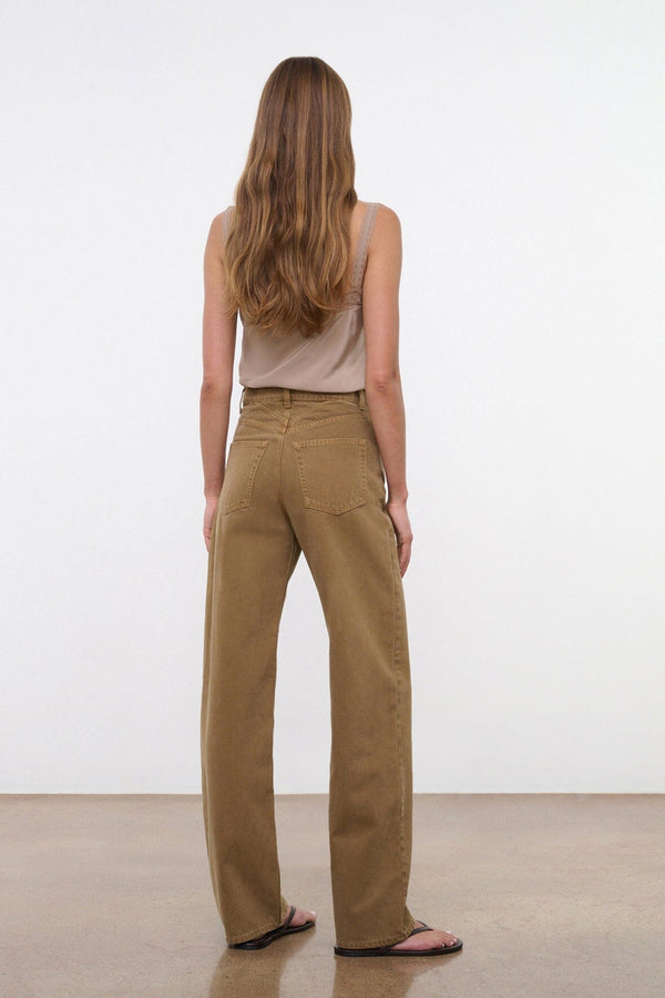 Staud LEO HIGH RISE JEAN PORTOBELLO