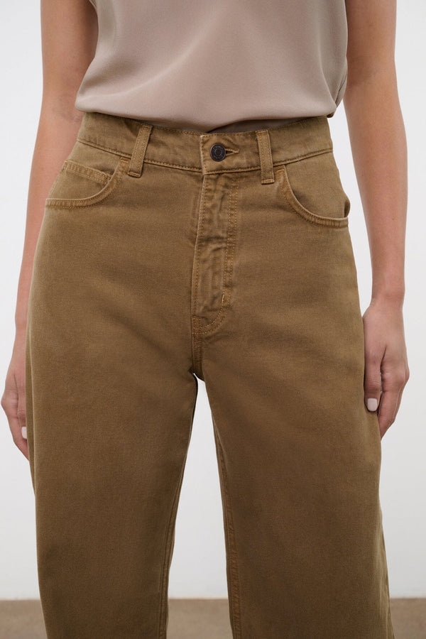 Staud LEO HIGH RISE JEAN PORTOBELLO