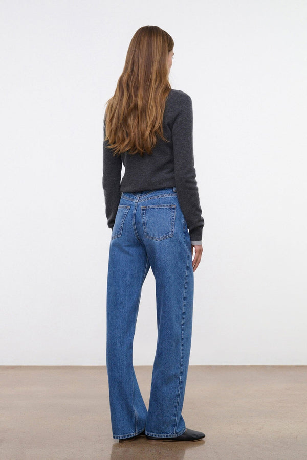 Staud LEO HIGH RISE JEAN VINTAGE WASH