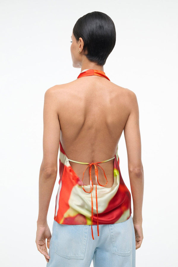 Staud LIORA SILK TOP RED ZONE