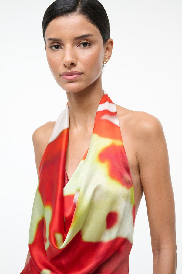 Staud LIORA SILK TOP RED ZONE