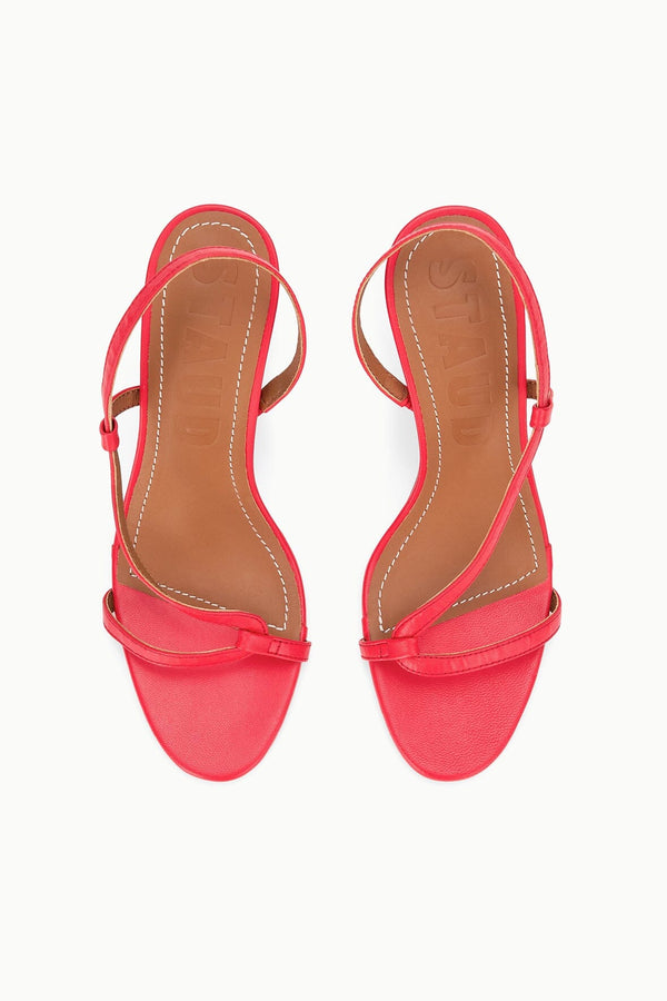 Staud LOUDEN HEEL RED ROSE
