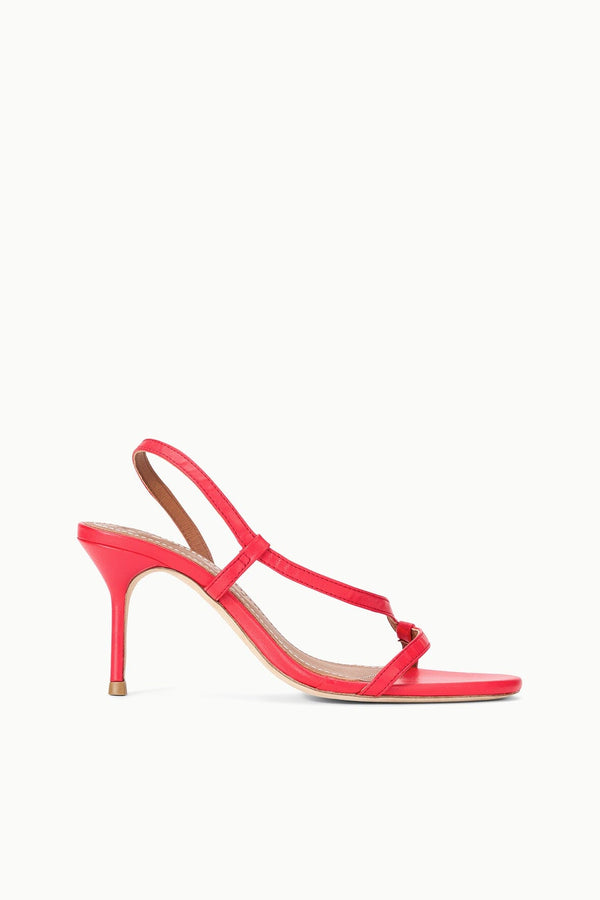 staud LOUDEN HEEL RED ROSE