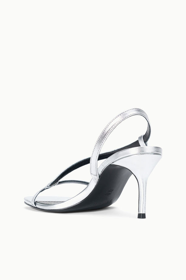 Staud LOUDEN HEEL SILVER
