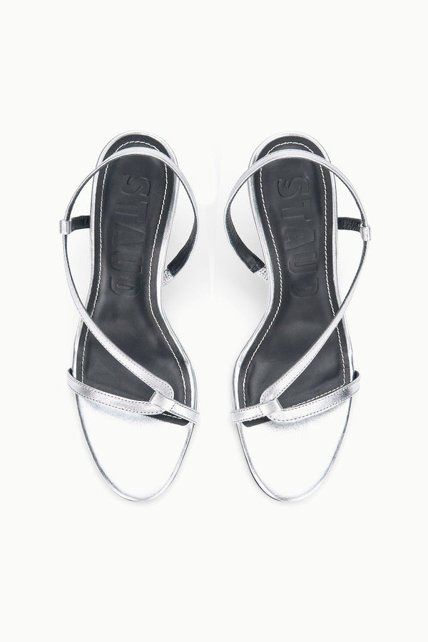 Staud LOUDEN HEEL SILVER